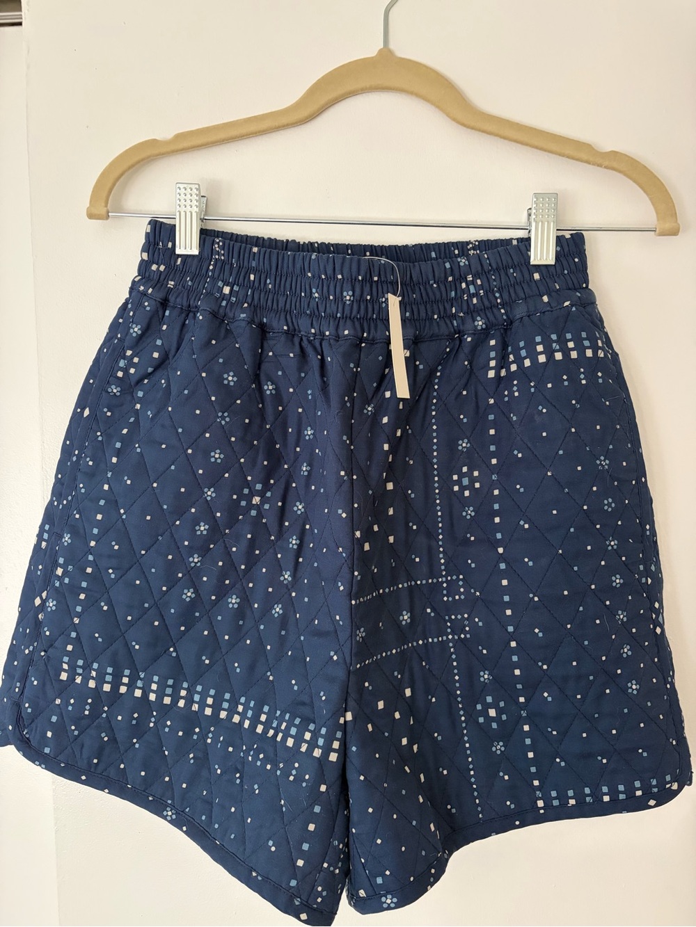 XS Madewell Navy Quilted Shorts